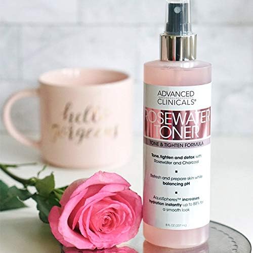 Advanced Clinicals Collagen + Rosewater Facial Mist Toner