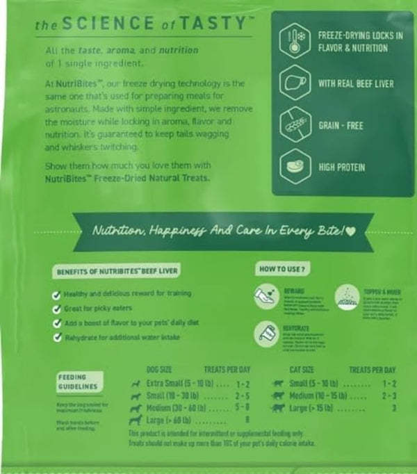 NutriBites Freeze Dried Liver Treats for Dogs