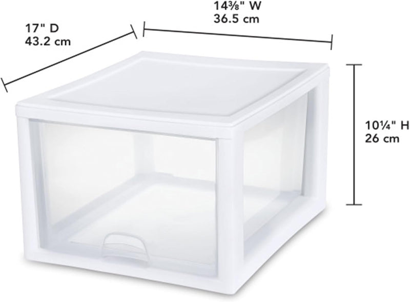 Sterilite 4-Pack 27 Quart Stacking Drawer