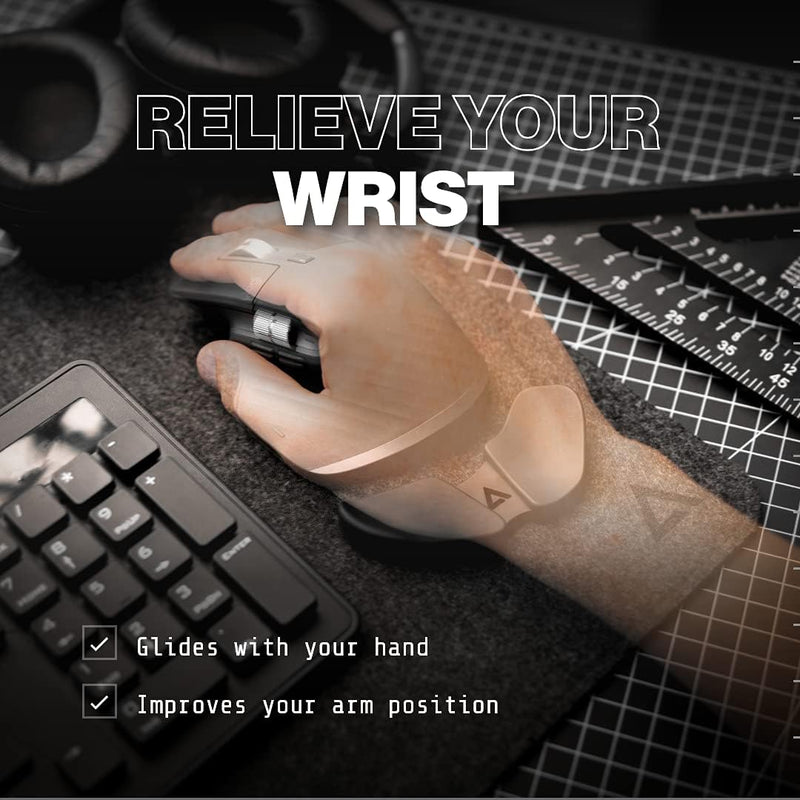 Right-Handed Truly Ergonomic Wrist Rest for Mouse