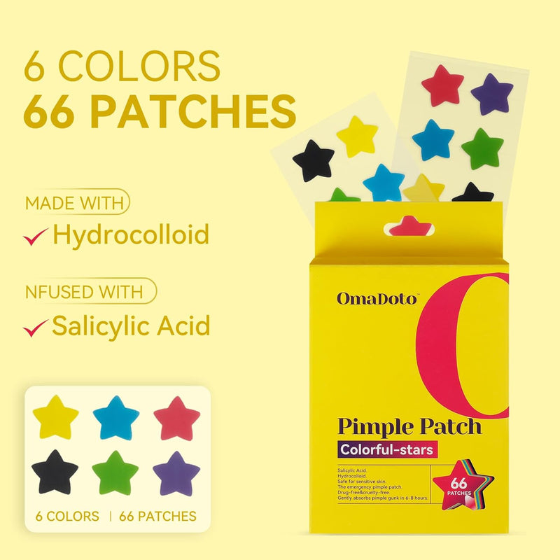 Star Pimple Patches for Face (66 patches)
