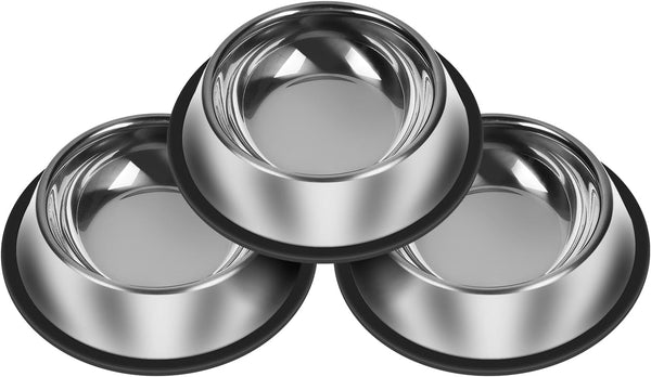Stainless Steel Dog Bowls Set Food and Water