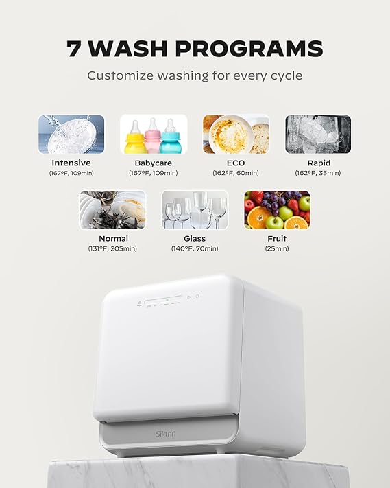 Silonn Portable Countertop Dishwasher