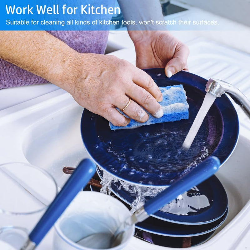 Mcyye 4PCS Compressed Kitchen Sponges for Household Use