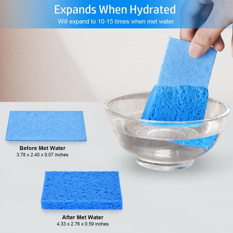 Mcyye 4PCS Compressed Kitchen Sponges for Household Use
