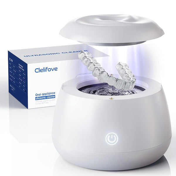 Ultrasonic Retainer Cleaner Machine 48kHz Denture and Aligner