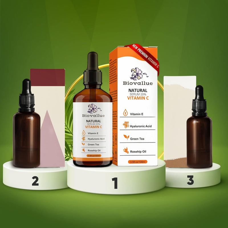 vitamin C serum is perfect for daily use. It absorbs quickly and leaves a refreshed skin feeling.