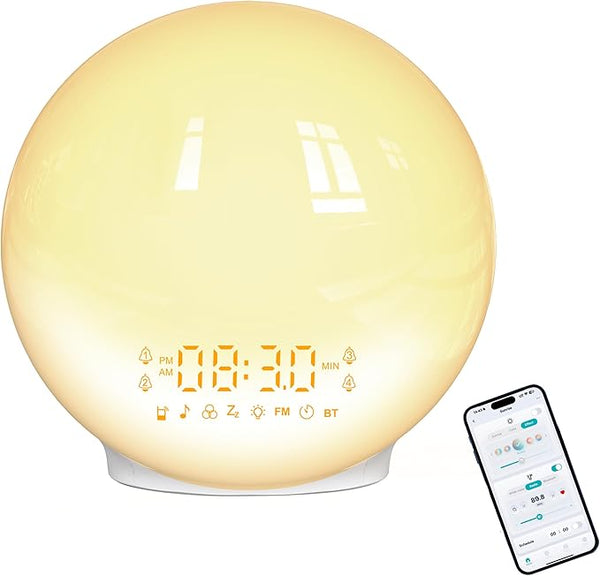 Smart Wake Up Light Sunrise Alarm Clock