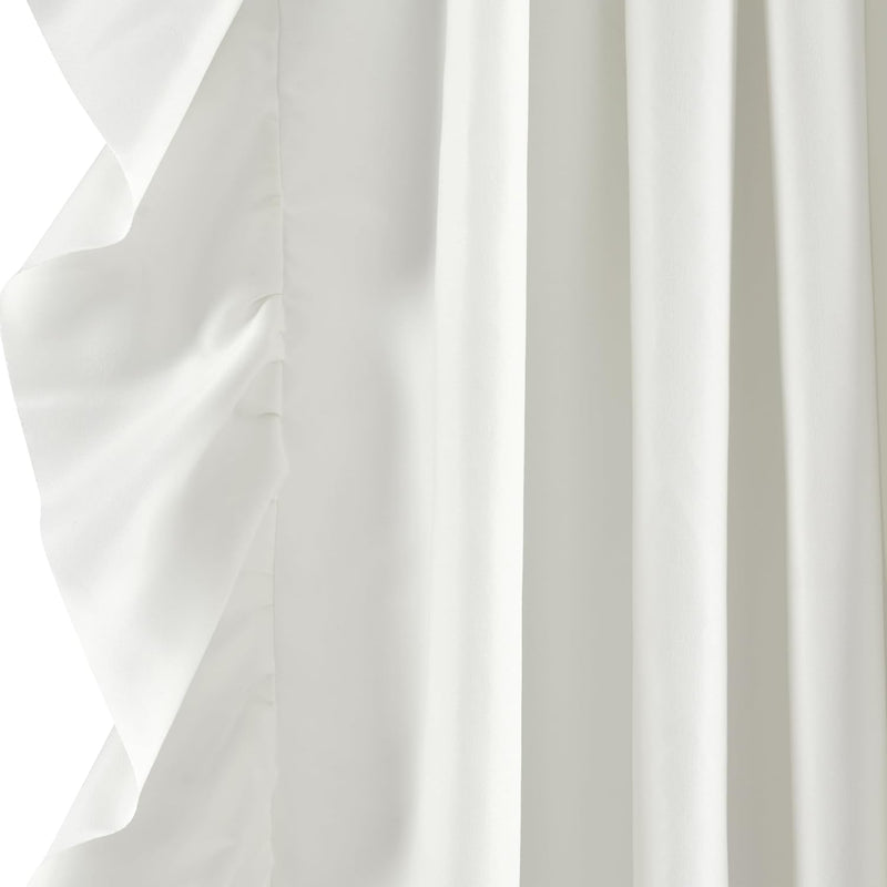 Lush Decor Reyna Ruffle Window Curtain Panel Set Pair