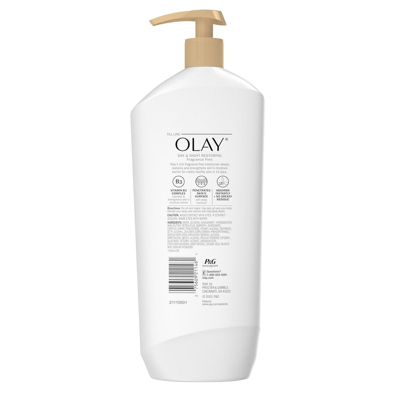 Olay Body Lotion for Women, Day & Night Restoring