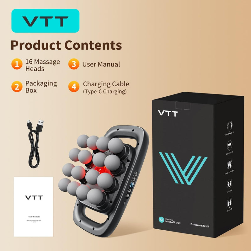 VTT Head Massage Gun Set