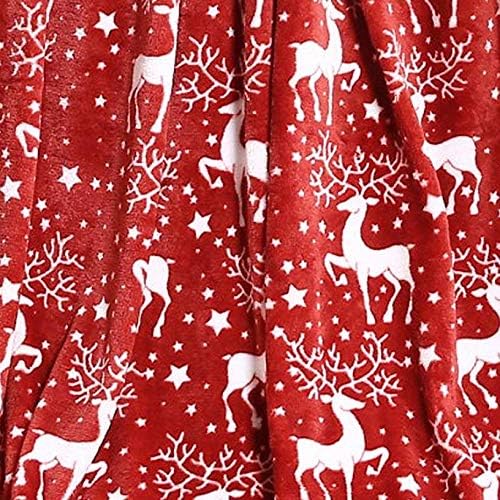 Elegant Comfort Velvet Touch Ultra Plush Christmas Holiday Printed Fleece Throw