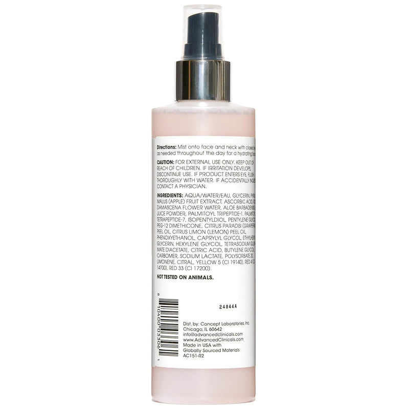Advanced Clinicals Vitamin C Glow Facial Mist Toner