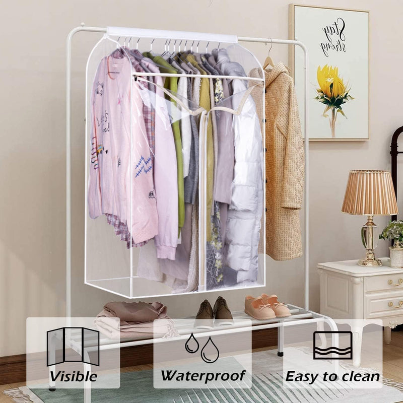 KEETDY 43" Hanging Garment Bags for Closet Storage