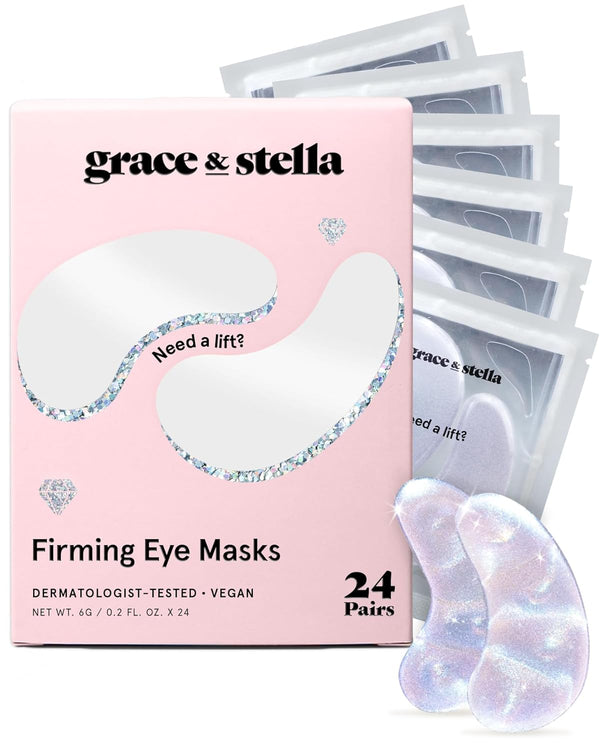 grace & stella Peptide Under Eye Patches with Niacinamide & Rice Extract