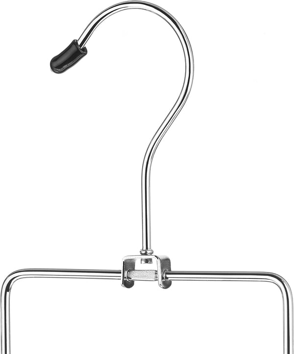 Whitmor 10 Hook Accessory Hanger, Chrome & Black