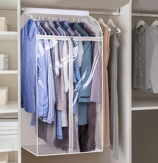 KEETDY 43" Hanging Garment Bags for Closet Storage