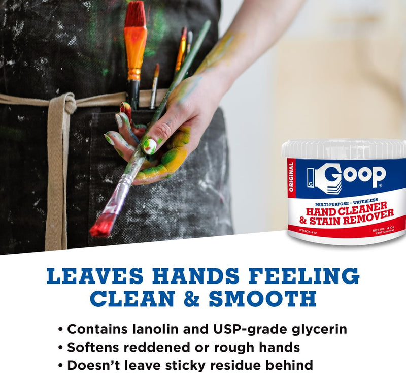 GOOP Multi-Purpose Hand Cleaner- Waterless Hand Degreaser