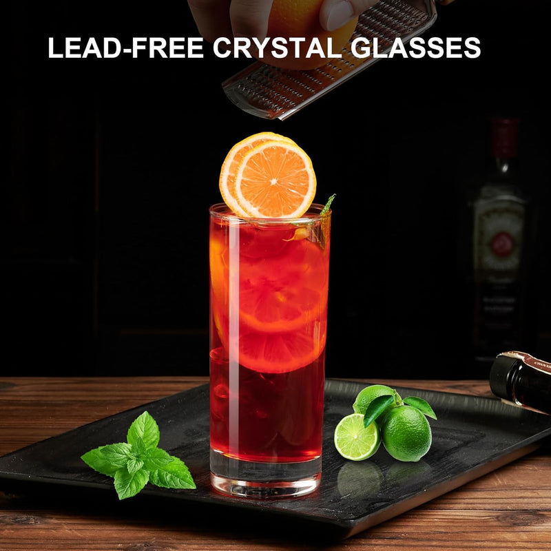 PARACITY Highball Glasses Set of 2, Drinking Glasses 10 Oz