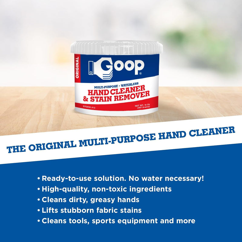 GOOP Multi-Purpose Hand Cleaner- Waterless Hand Degreaser