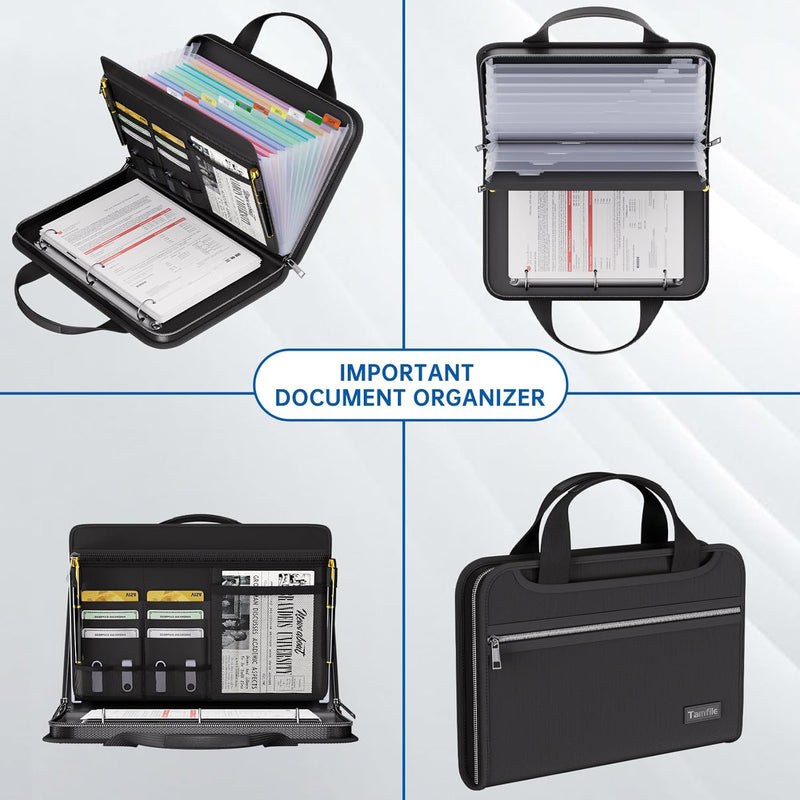Tamfile Fireproof File Organizer with Handle