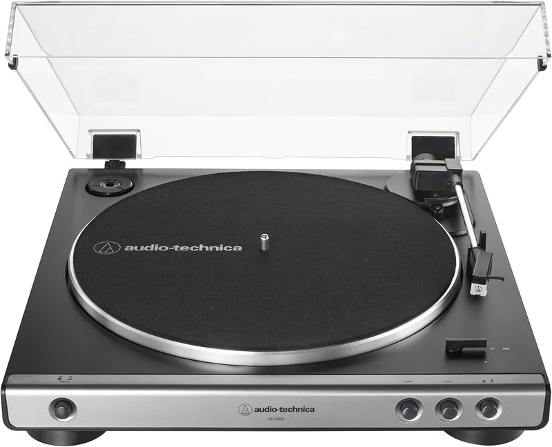 Audio-Technica AT-LP60X-BK Fully Automatic Belt-Drive Stereo Turntable