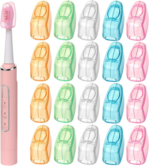 20pack Travel Toothbrush Head Cover Portable Toothbrush Protector Cap