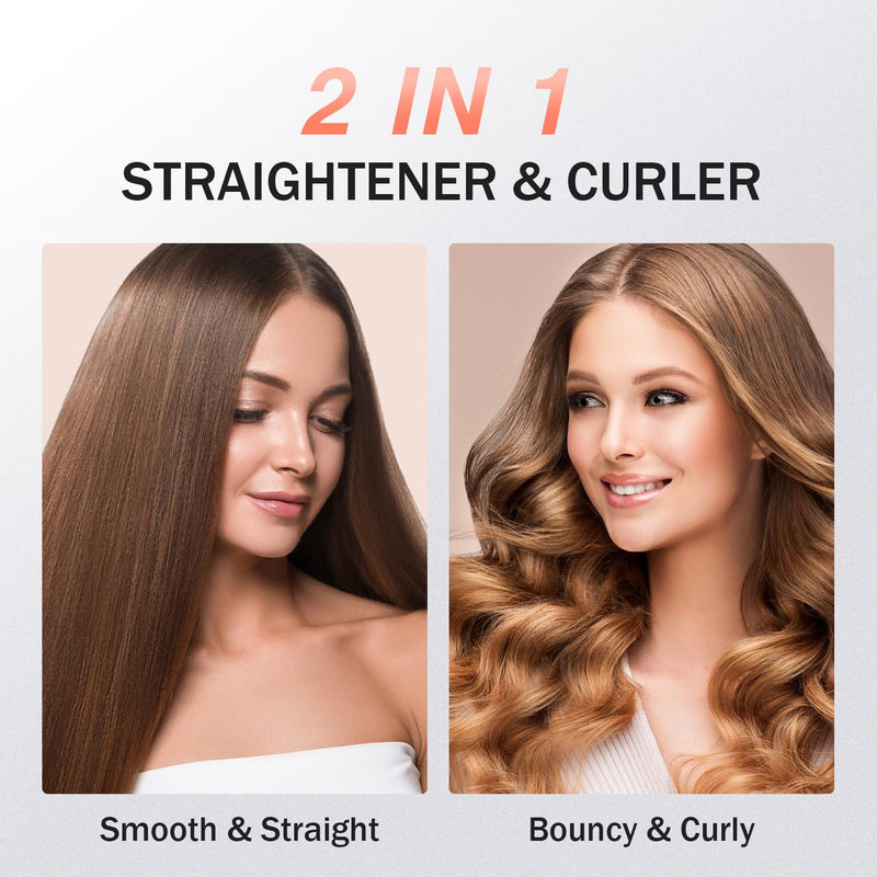 MiroPure Flat Iron Hair Straightener, 1 Inch Titanium Plates Hair Straightener