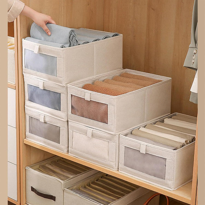 Linen Closet Organizers And Storage, 8 Pack Closet Storage Bins