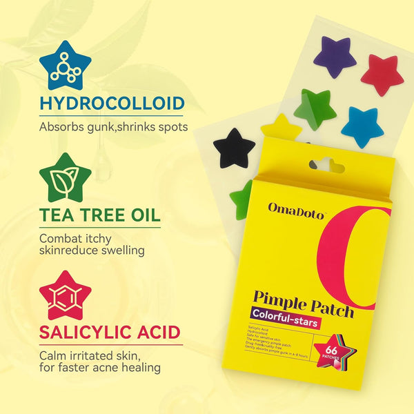 Star Pimple Patches for Face (66 patches)