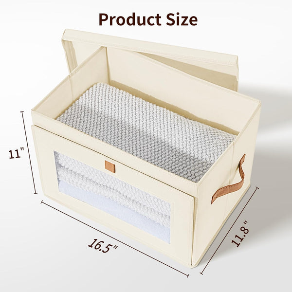 Large Closet Storage Organizer - Clothes Storage Bins with Handles