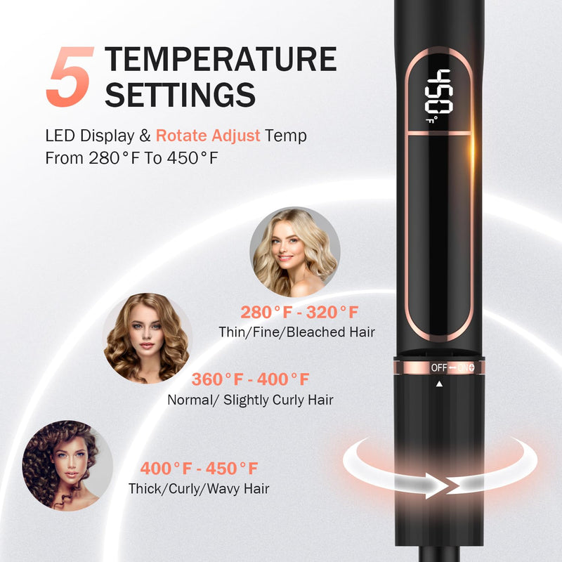 MiroPure Flat Iron Hair Straightener, 1 Inch Titanium Plates Hair Straightener