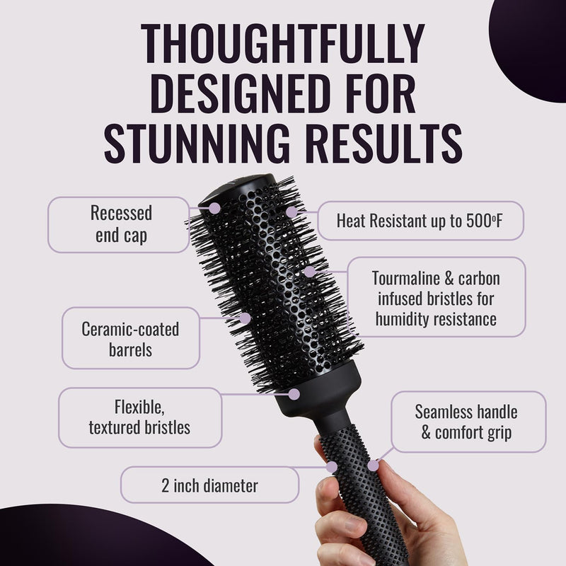 ERGO Ceramic Ionic Round Brush for Blow Out