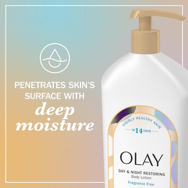 Olay Body Lotion for Women, Day & Night Restoring