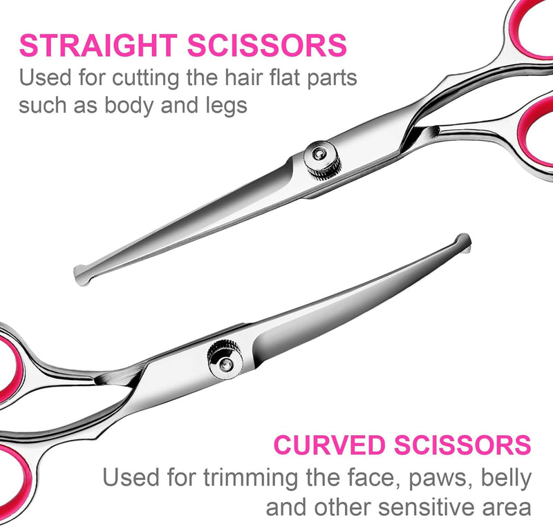 Professional Dog Grooming Scissors Kit