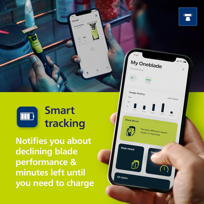 Philips Norelco OneBlade 360 with Connectivity Hybrid Face