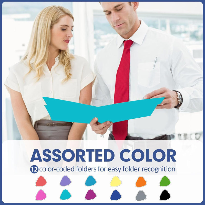 Assorted 12 Colors Filing Folder