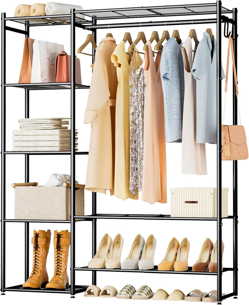 Wardrobe Closet, Portable Clothing Rack for Hanging Clothes