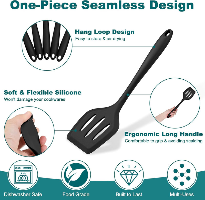 Silicone Cooking Utensil Set of 7 kitchen tools