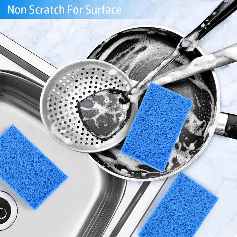 Mcyye 4PCS Compressed Kitchen Sponges for Household Use