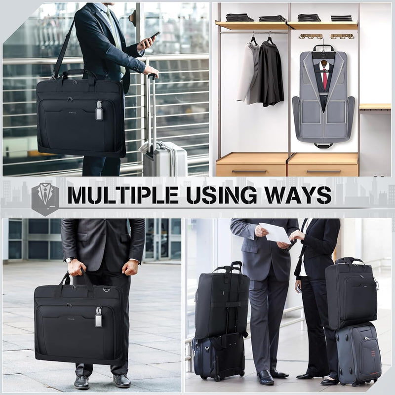 RAINSMORE Garment Bags for Travel Carry On Garment Bag for Hanging Clothes