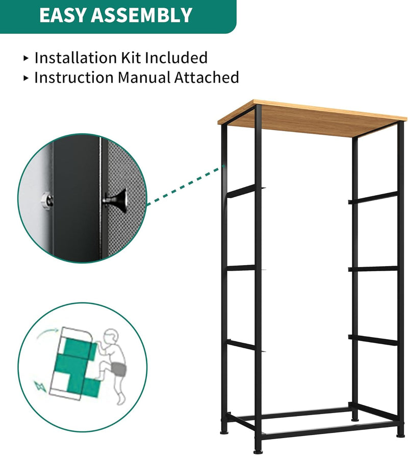 YITAHOME Dresser with 4 Drawers - Fabric Storage Tower,
