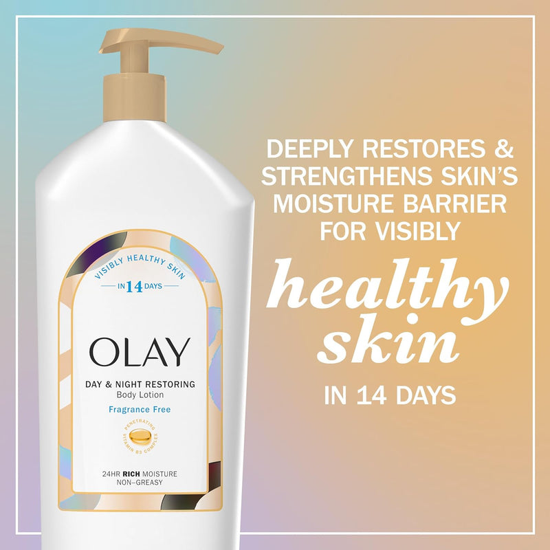 Olay Body Lotion for Women, Day & Night Restoring