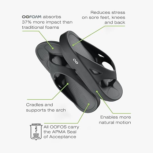 The OOFOS OOriginal Recovery Sandal in Black