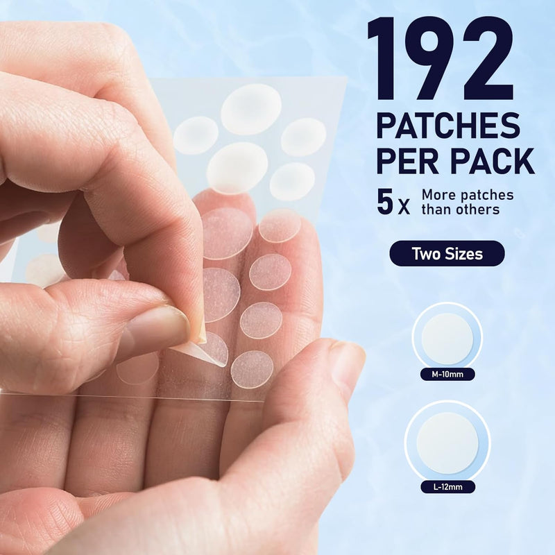 Pimple Patches for Face, 2 Sizes 192 Counts Acne Patches