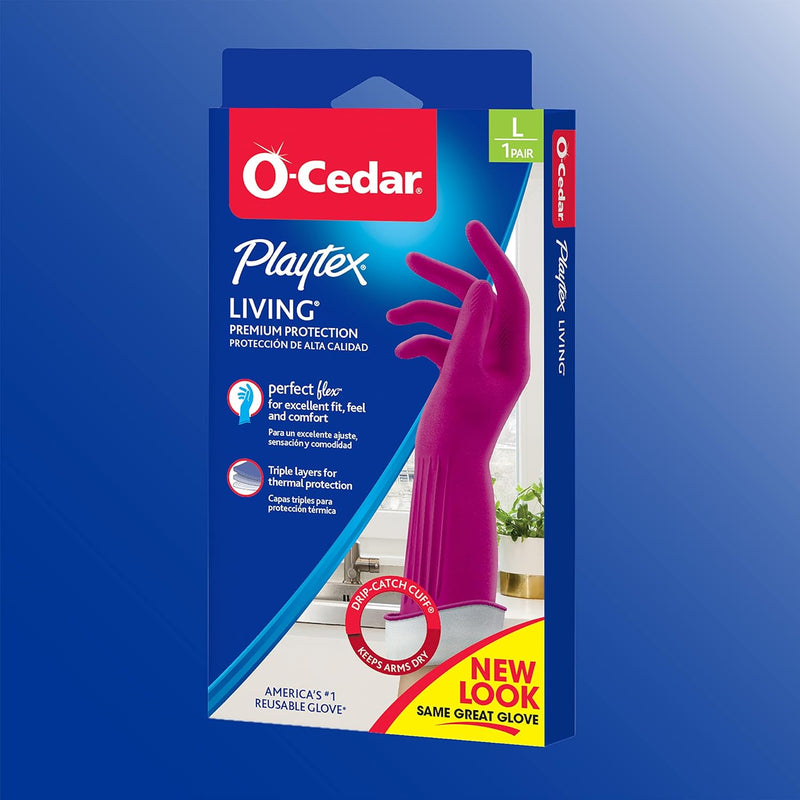 Playtex Living Reuseable Rubber Cleaning Gloves (Large, 1 Pair)