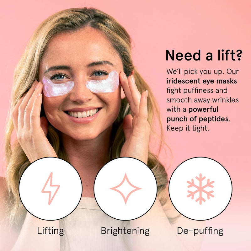 grace & stella Peptide Under Eye Patches with Niacinamide & Rice Extract