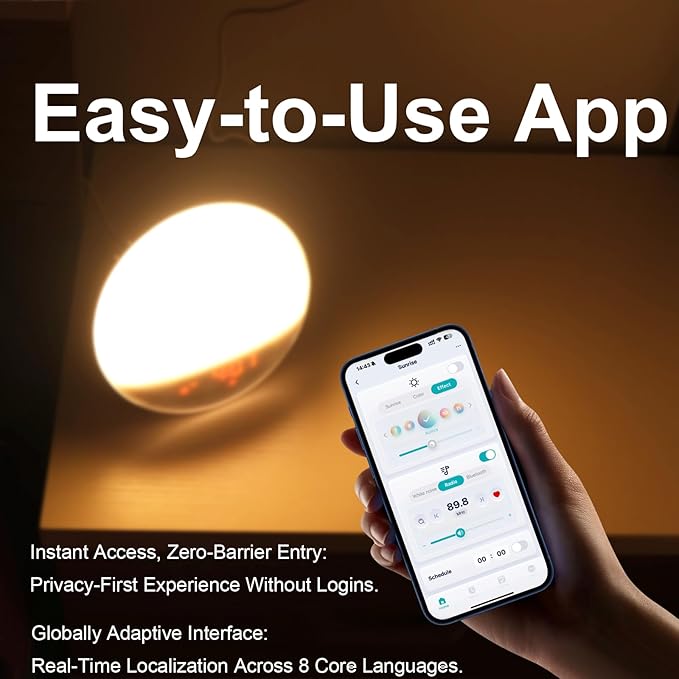 Smart Wake Up Light Sunrise Alarm Clock