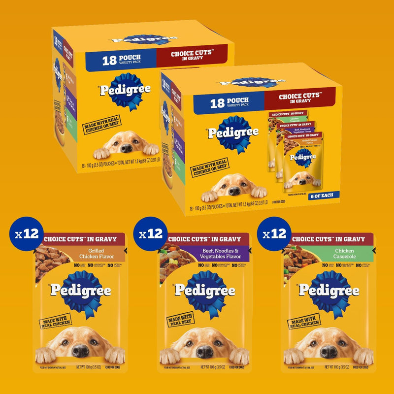 Pedigree Gravy Adult Soft Wet Dog Food