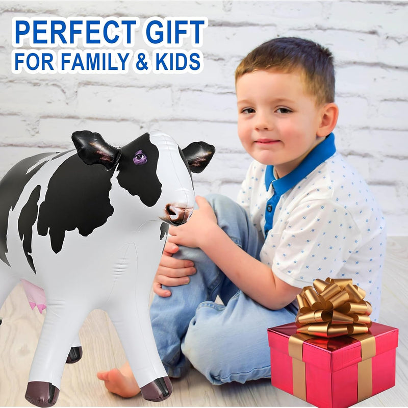 Jet Creations Inflatable Milk White Cow Toy